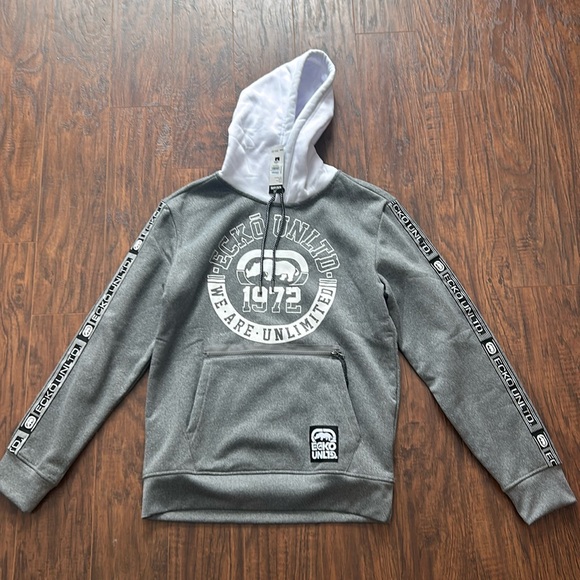 Gray Ecko Unltd Hoodie w/ Zipper pouch Small - Picture 1 of 2